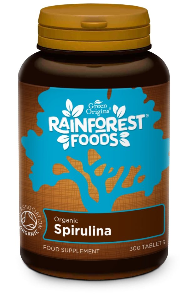 Rainforest Foods Organic Spirulina 500mg 300 Tablets Online