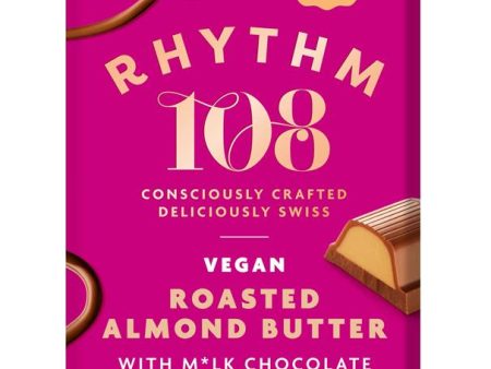 Rhythm 108 Choc Tablet - Roasted Almond Butter 100g Hot on Sale