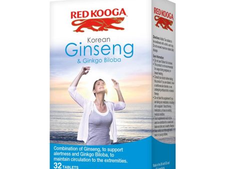 Red Kooga Ginseng & Ginkgo Biloba 32 tablets Discount