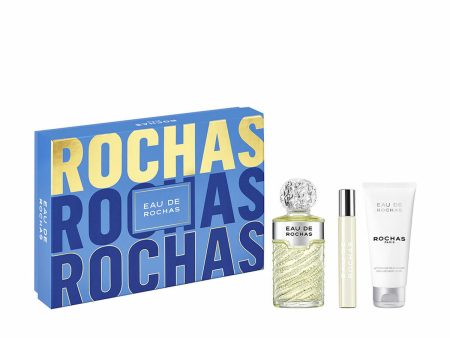 Women s Perfume Set Rochas EAU DE ROCHAS EDT 3 Pieces For Cheap