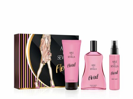 Women s Perfume Set Aire Sevilla Flow! 3 Pieces For Discount