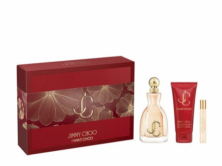 Women s Perfume Set Jimmy Choo I WANT CHOO EDP 3 Pieces Discount