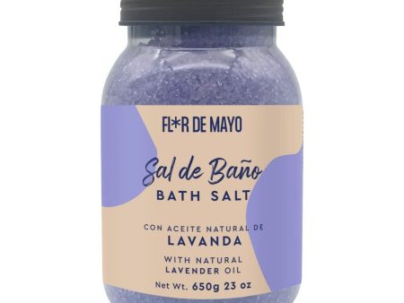 Bath salts Flor de Mayo Sal De Baño 650 g Lavendar For Sale